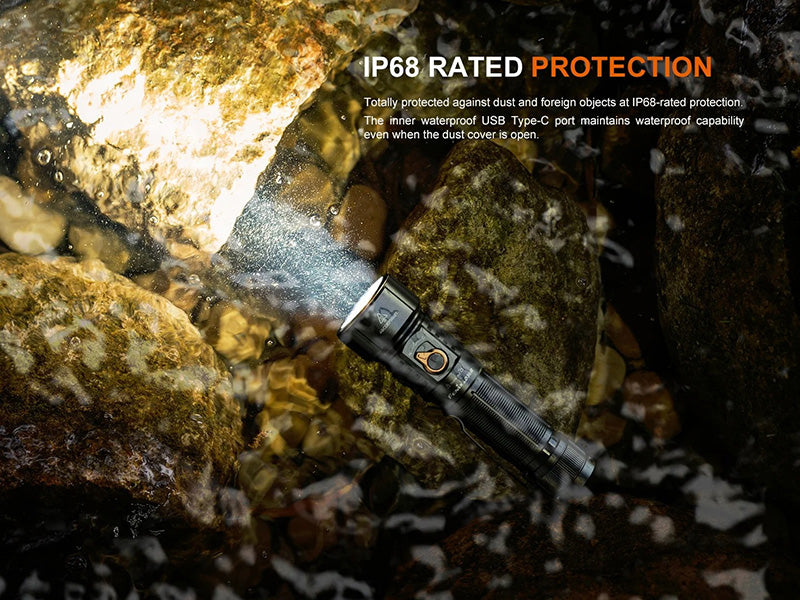 Lampe Torche Fenix LD36R 3600 Lumens - Éclairage Multicolore - Rechargeable USB-C - NYCTALOPE