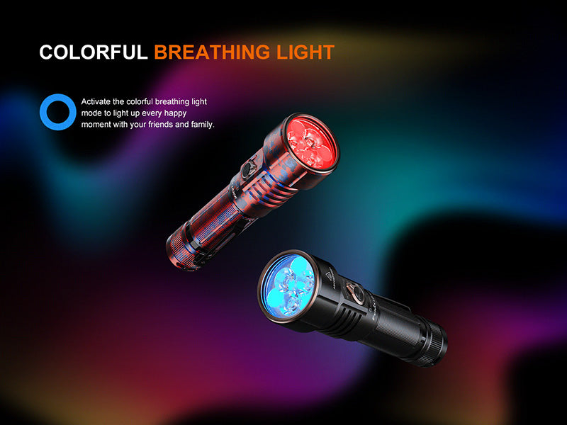 Lampe Torche Fenix LD36R 3600 Lumens - Éclairage Multicolore - Rechargeable USB-C