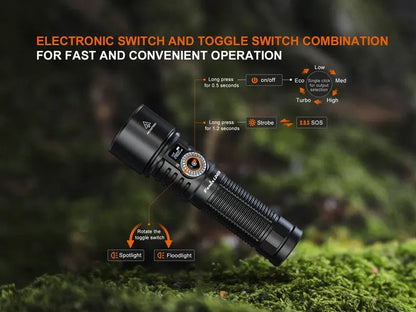 Lampe Torche Fenix LD45R - 2800 Lumens - Floodlight ou Spotlight  NYCTALOPE  