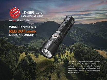 Lampe Torche Fenix LD45R - 2800 Lumens - Floodlight ou Spotlight  NYCTALOPE  