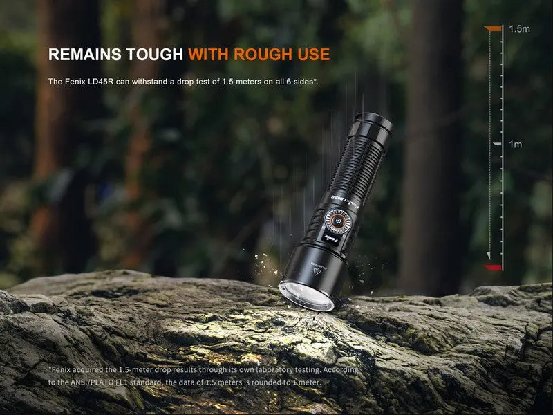 Lampe Torche Fenix LD45R - 2800 Lumens - Floodlight ou Spotlight  NYCTALOPE  