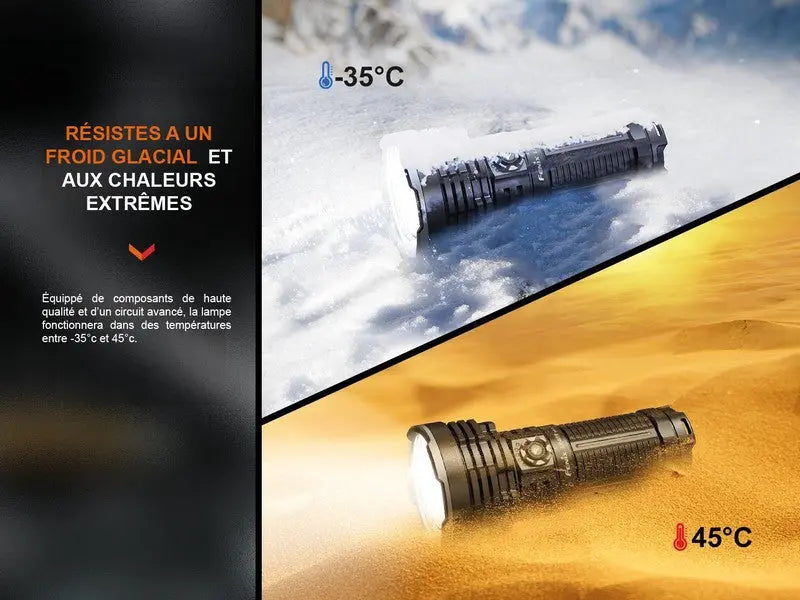 Lampe Torche Fenix LR40R V2.0 – 15000 Lumens - Rechargeable  NYCTALOPE  