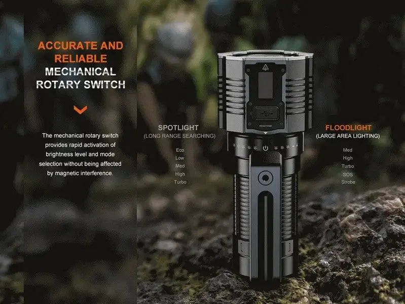 Lampe Torche Fenix LR60R - 21000 lumens - rechargeable fonction powerbank  NYCTALOPE  