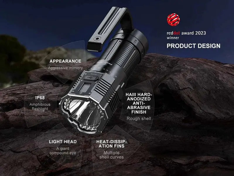 Lampe Torche Fenix LR60R - 21000 lumens - rechargeable fonction powerbank  NYCTALOPE  