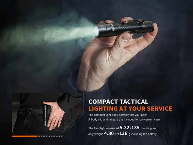 Lampe Torche Fenix PD32R - 1400Lumens - rechargeable batterie 18650 3400 mAh incluse - NYCTALOPE