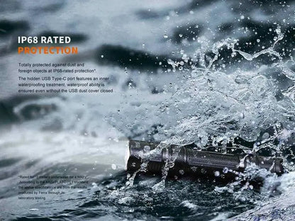 Lampe Torche Fenix PD32R - 1400Lumens - rechargeable batterie 18650 3400 mAh incluse - NYCTALOPE