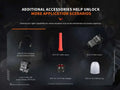 Lampe Torche Fenix PD32R - 1400Lumens - rechargeable batterie 18650 3400 mAh incluse - NYCTALOPE