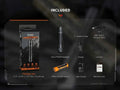 Lampe Torche Fenix PD32R - 1400Lumens - rechargeable batterie 18650 3400 mAh incluse - NYCTALOPE