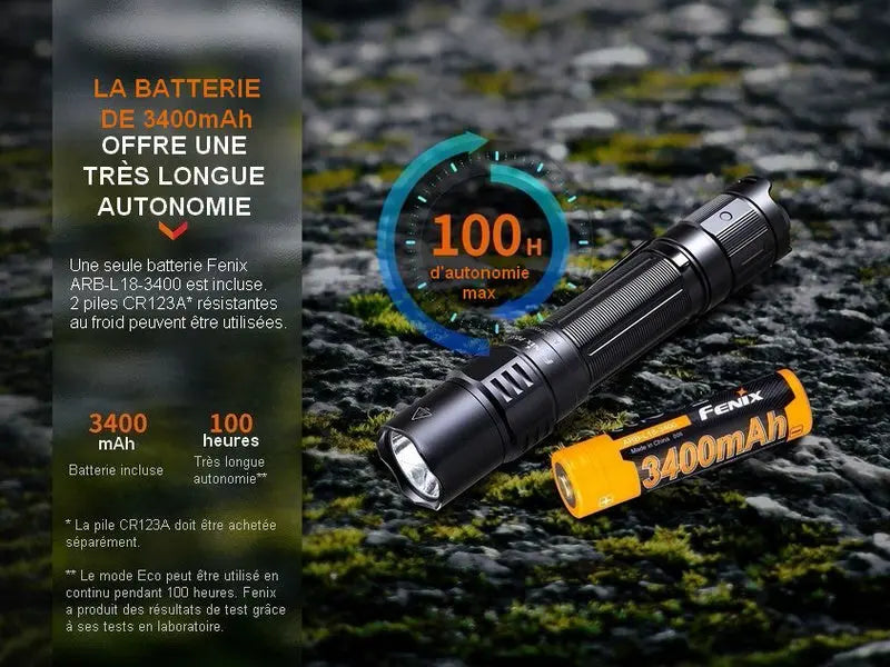 Lampe Torche Fenix PD35R – 1700 Lumens - rechargeable  NYCTALOPE  