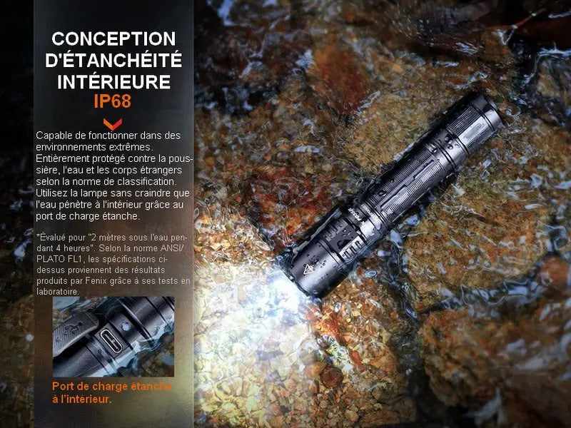 Lampe Torche Fenix PD35R – 1700 Lumens - rechargeable  NYCTALOPE  
