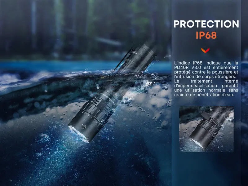 Lampe Torche Fenix PD40R V3.0 – 3000 Lumens  NYCTALOPE  