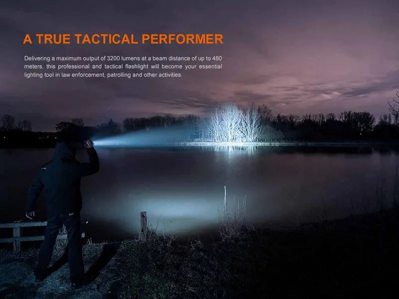 Lampe Torche Fenix TK22R - 3200 Lumens - Rechargeable interrupteur FlexiSensa  NYCTALOPE  