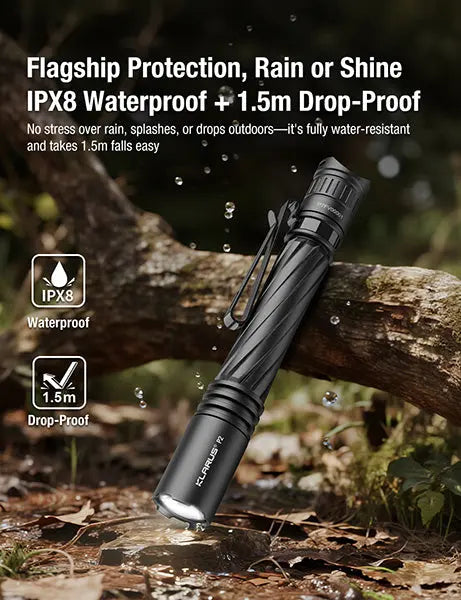 Lampe Torche Klarus P2 - 1000 Lumens – Lampe stylo EDC Rechargeable  NYCTALOPE  