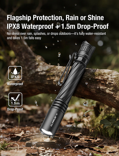 Lampe Torche Klarus P2 - 1000 Lumens – Lampe-stylo EDC Rechargeable  NYCTALOPE  