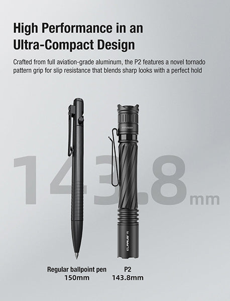 Lampe Torche Klarus P2 - 1000 Lumens – Lampe-stylo EDC Rechargeable  NYCTALOPE  