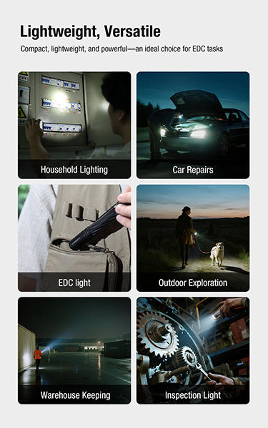 Lampe Torche Klarus P2 - 1000 Lumens – Lampe-stylo EDC Rechargeable  NYCTALOPE  