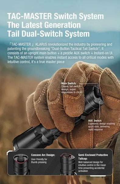 Lampe Torche Klarus XT11GT PRO V3 - 3300 Lumens tactique et rechargeable - NYCTALOPE