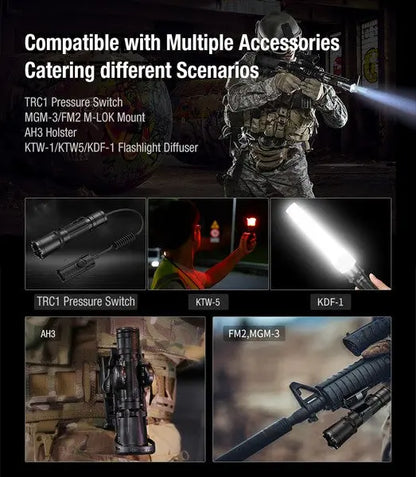 Lampe Torche Klarus XT11GT PRO V3 - 3300 Lumens tactique et rechargeable - NYCTALOPE