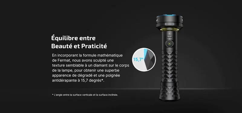 Lampe Torche Lanterne Olight Prowess 5000 Lumens éclairage bidirectionnel  NYCTALOPE  
