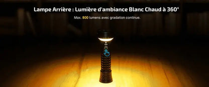 Lampe Torche Lanterne Olight Prowess 5000 Lumens éclairage bidirectionnel  NYCTALOPE  