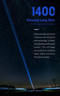 Lampe Torche Laser LEP Nextorch T10L - 520 Lumens rechargeable - Ultra longue portée  NYCTALOPE  