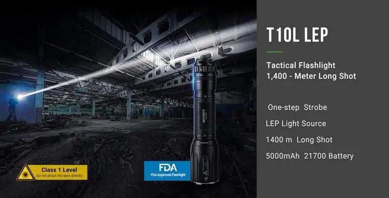 Lampe Torche Laser LEP Nextorch T10L - 520 Lumens rechargeable - Ultra longue portée  NYCTALOPE  