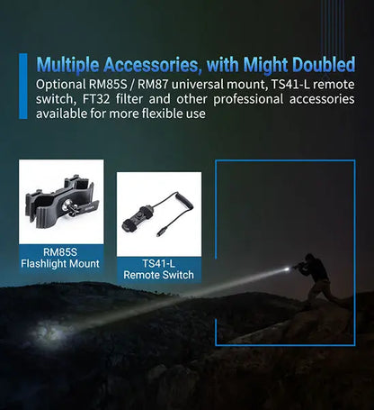 Lampe Torche Laser Nextorch T20L - 900 Lumens rechargeable - Portée 2000 mètres  NYCTALOPE  