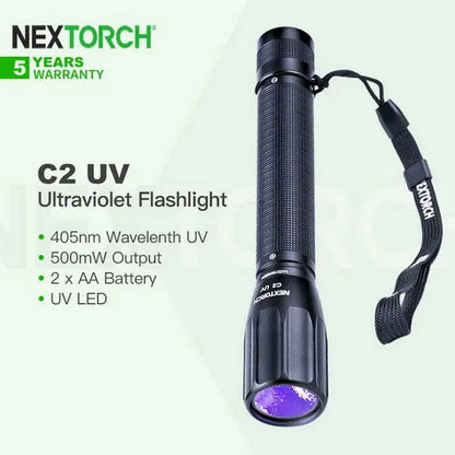 Lampe Torche Nextorch C2 UV Ultraviolet 405 nanomètres  NYCTALOPE  