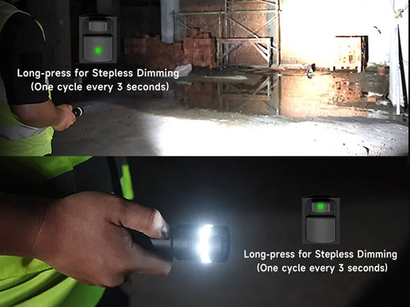 Lampe Torche Nextorch C61 3500 Lumens - Double Faisceau - Variation Continue - Rechargeable USB-C  NYCTALOPE  