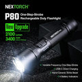 Lampe Torche Nextorch P80B - 2100Lumens rechargeable USB-C  NYCTALOPE  