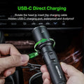 Lampe Torche Nextorch P80B - 2100Lumens rechargeable USB-C  NYCTALOPE  
