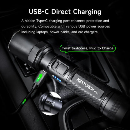 Lampe Torche Nextorch P81B - 3700Lumens rechargeable  NYCTALOPE  