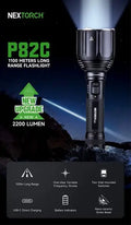 Lampe Torche Nextorch P82C - 2200 Lumens rechargeable - longue portée - NYCTALOPE