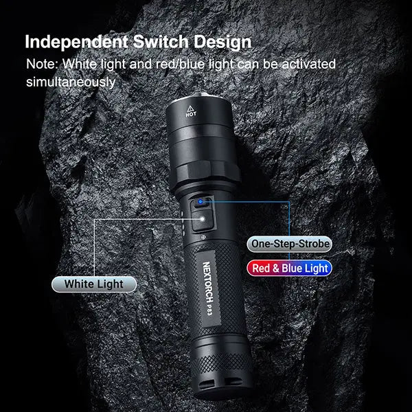 Lampe Torche Nextorch P83B 2100 Lumens rechargeable - balise de signalisation  NYCTALOPE  