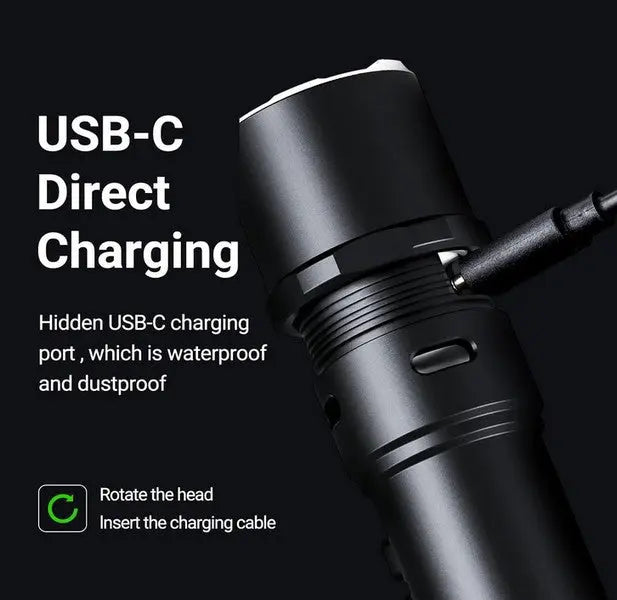 Lampe Torche Nextorch P86 - 1600 Lumens rechargeable USB-C sifflet électronique intégré  NYCTALOPE  