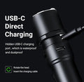 Lampe Torche Nextorch P86 - 1600 Lumens rechargeable USB-C sifflet électronique intégré  NYCTALOPE  