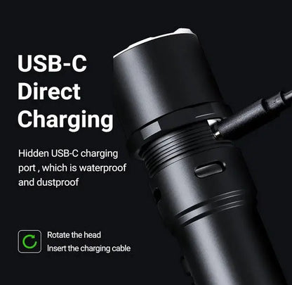 Lampe Torche Nextorch P86 - 1600 Lumens rechargeable USB-C sifflet électronique intégré  NYCTALOPE  