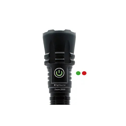 Lampe Torche Nightsearcher Zoom 2000 - 2000 Lumens - Rechargeable - Faisceau Mixte Zoom - NYCTALOPE