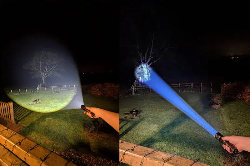Lampe Torche Nightsearcher Zoom 2000 - 2000 Lumens - Rechargeable - Faisceau Mixte Zoom - NYCTALOPE