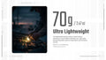 Lampe Torche Nitecore EDC07 - 1500 Lumens  - 3 Températures de Couleur - Rechargeable USB-C - Design Slim Ultra-Léger - NYCTALOPE