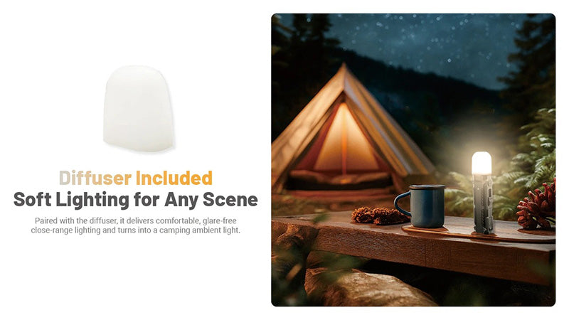 Lampe Torche Nitecore EDC09 - 1600 Lumens - Tête Rotative 102° - 3 Températures de Couleur  NYCTALOPE  