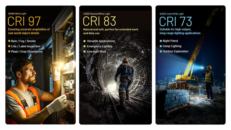 Lampe Torche Nitecore EDC09 - 1600 Lumens - Tête Rotative 102° - 3 Températures de Couleur  NYCTALOPE  