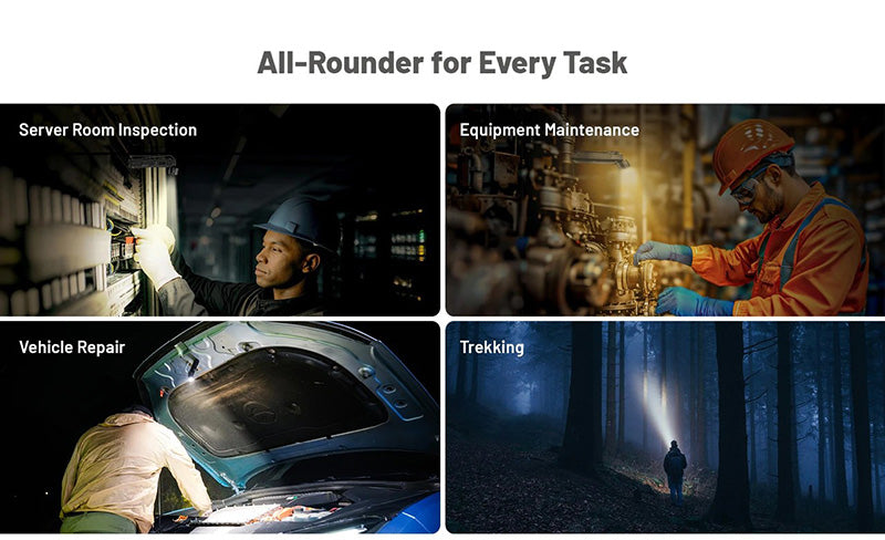 Lampe Torche Nitecore EDC09 - 1600 Lumens - Tête Rotative 102° - 3 Températures de Couleur  NYCTALOPE  