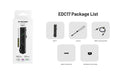 Lampe Torche Nitecore EDC17 - 1500 Lumens - LED Blanche + UV + Laser Vert - Design Plat Rechargeable USB-C  NYCTALOPE  