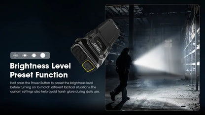 Lampe Torche Nitecore EDC23 - 2500 Lumens rechargeable  NYCTALOPE  