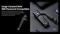 Lampe Torche Nitecore EDC23 - 2500 Lumens rechargeable  NYCTALOPE  