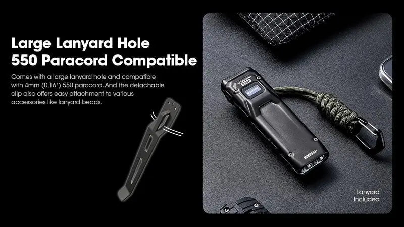 Lampe Torche Nitecore EDC23 - 2500 Lumens rechargeable  NYCTALOPE  