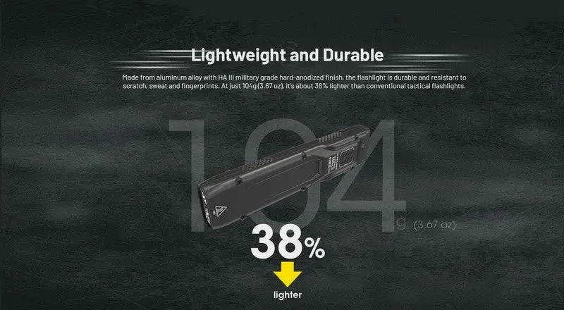 Lampe Torche Nitecore EDC25 - 3000 Lumens rechargeable  NYCTALOPE  