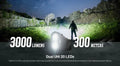 Lampe Torche Nitecore EDC25 - 3000 Lumens rechargeable  NYCTALOPE  
