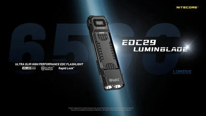 Lampe Torche Nitecore EDC29 – 6500 Lumens rechargeable  NYCTALOPE  
